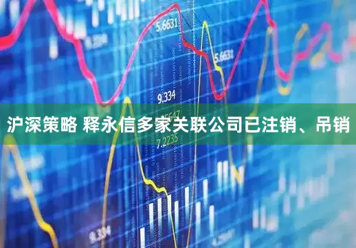 沪深策略 释永信多家关联公司已注销、吊销